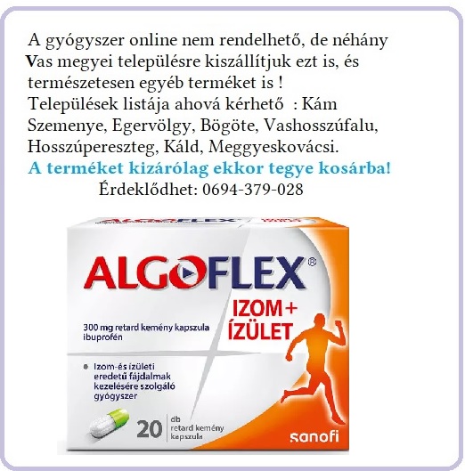 ALGOFLEX IZOM + ÍZÜLET mg retard kemény kapszula 30 db -