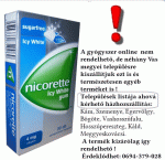 NICORETTE 4 mg gyógyszeres rágógumi (30x) ICY WHITE *