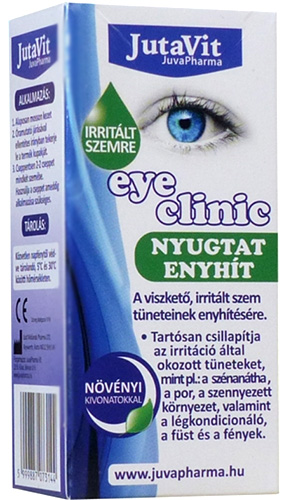 jutavit eye clinic szemcsepp irritált szemre 10ml